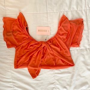 Tie front crop top